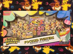 FREE SHIP Pokemon Ascended Heroes Focused Fighters Premium Collection Sams Club - Image 1