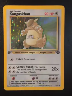 Pokemon TCG - 1st Edition Kangaskhan 5/64 Jungle - Holo - LP - Image 1