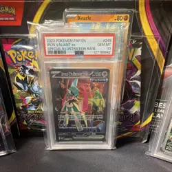 Pokemon TCG PSA 10 Iron Valiant ex SV04 Paradox Rift 249/182 SIR Holo ENG - Image 1