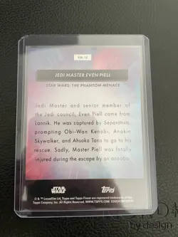 2025 Topps Star Wars Smugglers Outpost EVEN PIELL Jedi Knights /10 - Image 2