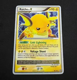 Pokemon Raichu LV.X Stormfront 99/100 Holo Ultra Rare Lightly Played - Image 1