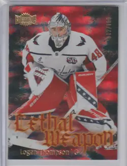 2025-26 Skybox Metal Universe Logan Thompson Lethal Weapon Red /100 #LW-9 - Image 1