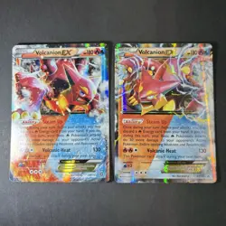 Volcanion EX Mixed 2 Card Lot - English Steam Siege 26/114 NM & XY173 Promo LP - Image 1