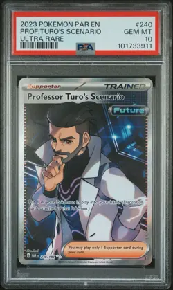 Professor Turo's Scenario 240/182 Ultra Rare Pokemon Paradox Rift - PSA 10 GM - Image 1