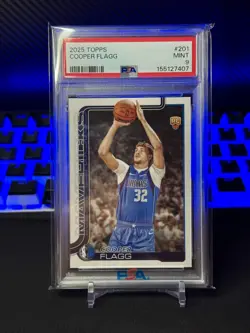 2025 Topps NBA Lot of 2 Cooper Flagg RC #201 Two PSA 9 💎 (BRAND NEW SLABS) - Image 3