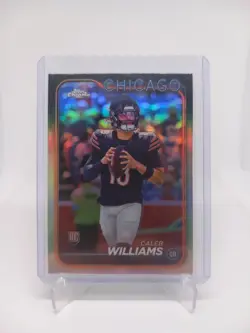 Caleb Williams 2024 Topps Chrome Silver Refractor Rookie RC #202 Bears - Image 1