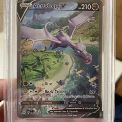 Aerodactyl V 180/196 Alt Art Pokemon 2022 SWSH Lost Origin GEM MINT PSA 10 Card - Image 4