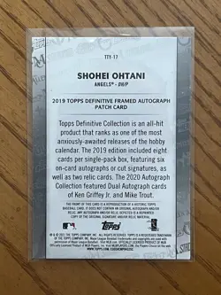 2021 Topps THROUGH THE YEARS SHOHEI OHTANI REPRINT (FACSIMILE) REPRINT - Image 2