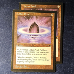 Magic: The Gathering Lotus Petal Tempest Uncommon x2 Artifact Regular EN 1997 - Image 1