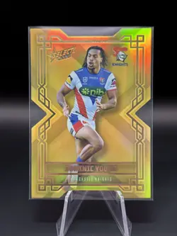 2026 NRL League Heroes Hobby Diecut Gold Dominic Young Knights CDG117 - Image 1