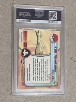 PSA 9 MINT Ninetales #38 2000 Topps Chrome Pokemon T.V. TCG Card - Image 2