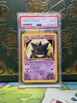 2000 POKEMON GYM CHALLENGE #29 SABRINA'S GENGAR PSA 8 - Image 1