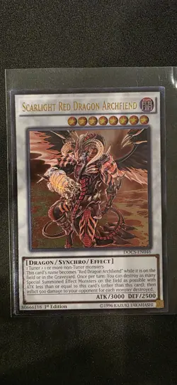 Scarlight Red Dragon Archfiend Ultimate Rare DOCS-EN046 Foil 1st Ed x2 - Image 4