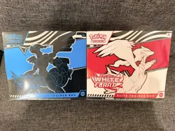 Pokemon TCG White Flare & Black Bolt Elite Trainer Box ETB Bundle Pair - SEALED - Image 1