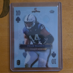 Wild Card 2024 5 Card Draw Stacked Deck Tyler Warren 1/1 TEN OF SPADES - Image 1