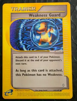 Pokemon TCG Weakness Guard Aquapolis 141/147 and Poke Park Card - Image 1