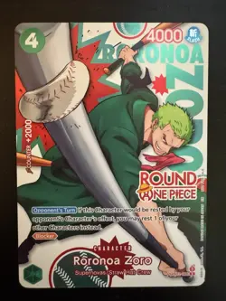 Roronoa Zoro Round 1 PRB02-006 (ENGLISH) - One Piece Card Game Promo Card - Image 1