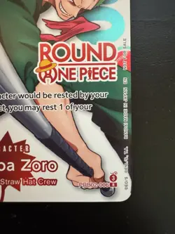 Roronoa Zoro Round 1 PRB02-006 (ENGLISH) - One Piece Card Game Promo Card - Image 5