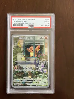 Charmander 44 - PSA 9 Mint - 2023 Pokemon Obisidian Flames Black Star Promo - Image 1