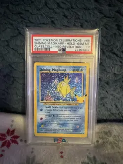 Shining Magikarp 66/64 SWSH Pokemon Celebrations 25th Anniversary PSA 10 - Image 1