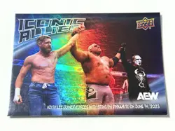 2024 Upper Deck AEW The Icon Sting Iconic Allies Cassidy & Lee Card IA-5 - Image 1