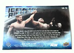 2024 Upper Deck AEW The Icon Sting Iconic Allies Cassidy & Lee Card IA-5 - Image 2