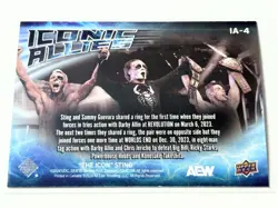 2024 Upper Deck AEW The Icon Sting Iconic Allies Darby & Sammy Card IA-4 - Image 2