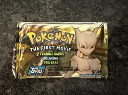 1998 Topps Pokemon The First Movie Factory Sealed Unopened Pack Rare - Image 1