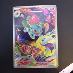 Pokemon TCG Ivysaur 134/132 ME01 Illustration Rare Full Art Holo English - Image 1
