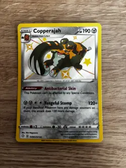Pokemon TCG Copperajah Shining Fates SV091/SV122 Holo Shiny Holo Rare - Image 1