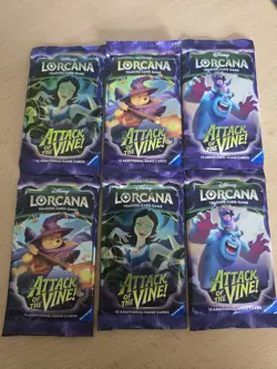 Disney Lorcana Attack of The Vine Booster Packs New and Sealed - Image 2