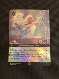 Disney Lorcana ELSA Spirit of Winter ENCHANTED 207/204 The First Chapter English - Image 2