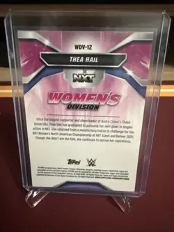 2026 Topps Chrome WWE #WDV-12 Thea Hail Women's Division Blue Refractor /150 - Image 2