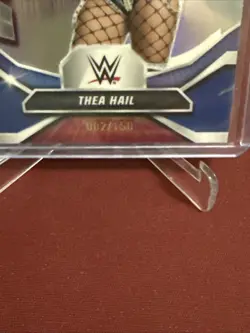 2026 Topps Chrome WWE #WDV-12 Thea Hail Women's Division Blue Refractor /150 - Image 3