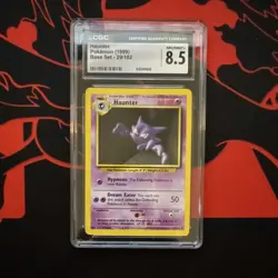 Pokemon TCG CGC 8.5 Haunter 29/102 Base Set 1999 English Regular - Image 1