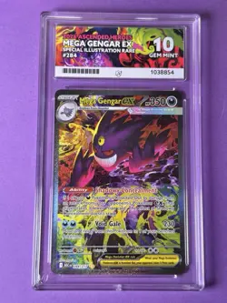 Pokemon Ascended Heroes Mega Gengar EX 284/217 SIR Ace 10 - Perfect Sub-grades! - Image 3