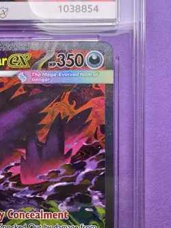 Pokemon Ascended Heroes Mega Gengar EX 284/217 SIR Ace 10 - Perfect Sub-grades! - Image 5