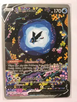 Pokemon TCG Lumineon V Crown Zenith: Galarian Gallery Gg39/Gg70 Holo Ultra Rare - Image 1