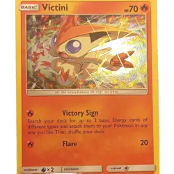 Pokemon TCG Victini SM225 Black Star Promo Holo Basic HP70 ENG 2019 - Image 1