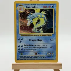 Pokemon Gyrados Holo Rare TCG Card 6/102 Base Set Unlimited - Image 1