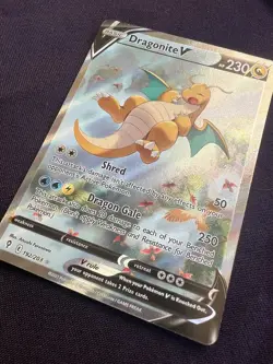 Pokemon TCG Dragonite V Evolving Skies 192/203 Holo Ultra Rare - Image 3