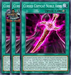Yugioh 3x Cursed Copycat Noble Arms DOOD-EN082 Common 1st Ed NM - Image 1