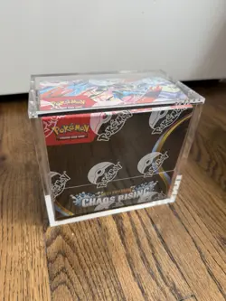 Pokemon TCG Mega Evolution - Chaos Rising Booster Box - New Sealed Acrylic Case - Image 1