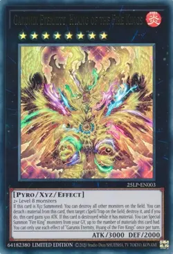 25LP-EN003 Garunix Eternity, Hyang The Fire King Ultra Rare LTD Ed NM YuGiOh TCG - Image 1