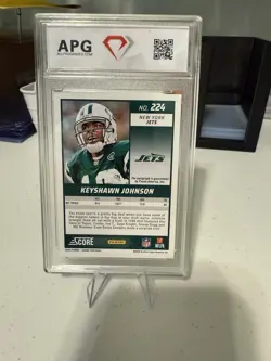 2024 Score Signatures Keyshawn Johnson Auto New York Jets #224 APG Gem Mt 10 - Image 2