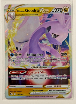 Pokemon Hisuian Goodes VSTAR 136/196 Lost Origin NM - Image 1