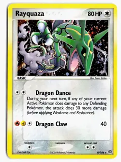 Rayquaza 9/106 Holo Rare Emerald Pokemon NM - Image 1