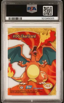 2000 TOPPS POKEMON TV ANIMATION CLEAR CARDS PC3 CHARIZARD PSA 10 - Image 4