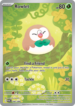 Pokemon Rowlet 90/88 Perfect Order Illustration Rare Holo EN M/NM - Image 1