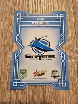 2026 League Heroes Colours Die-cut CD50 Jesse Ramien Cronulla Sharks - Image 2
